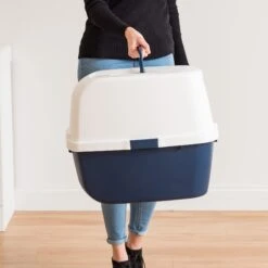 IRIS USA Jumbo Enclosed Hooded Cat Litter Box With Front Door Flap 11 IRIS USA Jumbo Enclosed Hooded Cat Litter Box With Front Door Flap -Cat Supplies 645518 PT3. AC SS1800 V1687785343