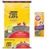 Tidy Cats 24/7 Performance Scented Non-Clumping Clay Cat Litter & Arm & Hammer Litter Baking Soda Double Duty Cat Litter Deodorizer -Cat Supplies 657054 MAIN. AC SS1800 V1665777227