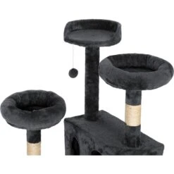 Coziwow 60-in Scratching Posts & Toys Cat Tree & Condo, Grey -Cat Supplies 666062 PT3. AC SS1800 V1668457829
