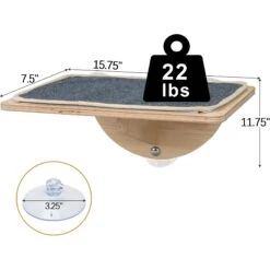 Coziwow Cat Window Perch With Suction Cups, Natural Wood -Cat Supplies 668486 PT5. AC SS1800 V1666733065