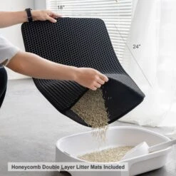 Hanamya Cat Litter Box With Scoop & Scratcher -Cat Supplies 677142 PT2. AC SS1800 V1680728858
