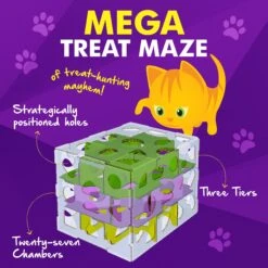 Cat Amazing Mega-Interactive Treat Maze & Puzzle Cat Toy, White 14 Cat Amazing Mega-Interactive Treat Maze & Puzzle Cat Toy, White -Cat Supplies 685438 PT3. AC SS1800 V1669738438