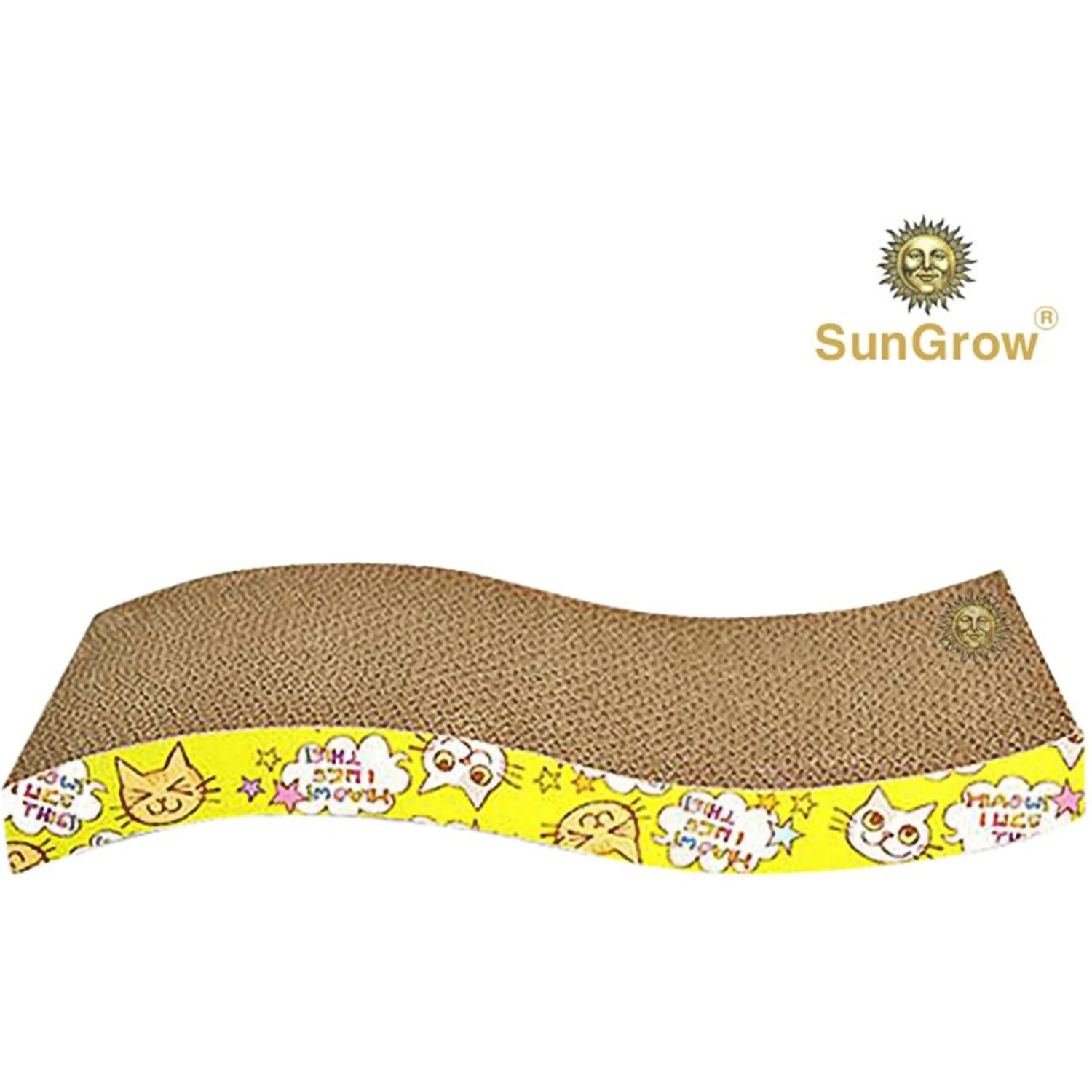 SunGrow Cardboard Cat & Rabbit Scratcher Bed, Scratch Pad For Indoor Pets 5 SunGrow Cardboard Cat & Rabbit Scratcher Bed, Scratch Pad For Indoor Pets - Image 3