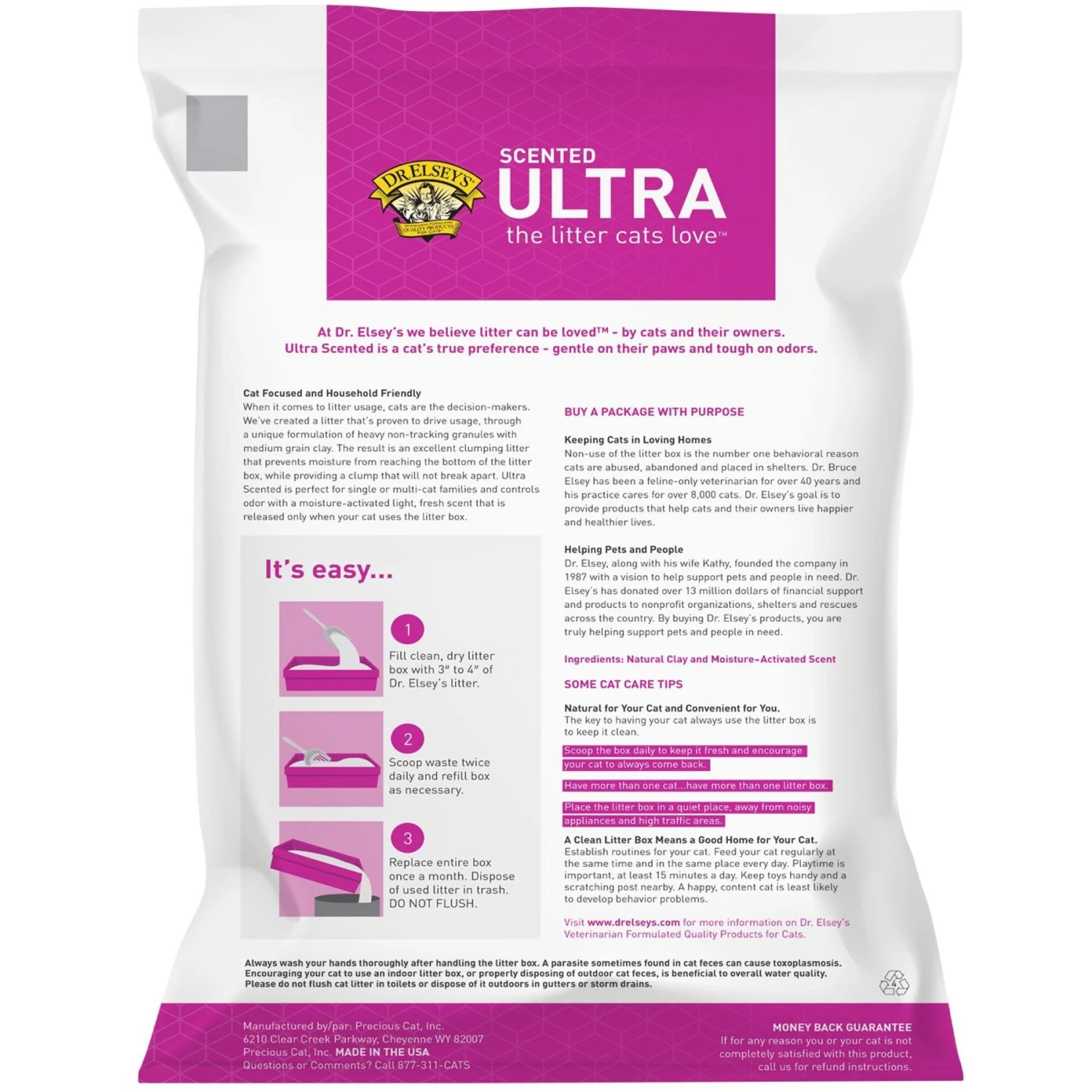 Dr. Elsey's Ultra Scented Clumping Clay Cat Litter 5 Dr. Elsey's Ultra Scented Clumping Clay Cat Litter - Image 3