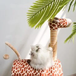 ZEZE Giraffe Tree With Tunnel & Scratcher Cat Furniture, Large -Cat Supplies 700534 PT3. AC SS1800 V1668024632