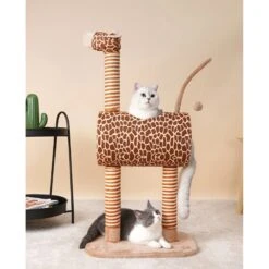ZEZE Giraffe Tree With Tunnel & Scratcher Cat Furniture, Large -Cat Supplies 700534 PT5. AC SS1800 V1668024103