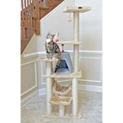 Armarkat 65-in Faux Fur Cat Tree & Condo -Cat Supplies 70179 PT3. AC SS1800 V1678227388