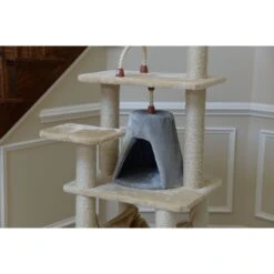 Armarkat 65-in Faux Fur Cat Tree & Condo -Cat Supplies 70179 PT7. AC SS1800 V1678228257