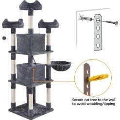 Yaheetech 76-in Multi-Level Cat Tree -Cat Supplies 705062 PT8. AC SS1800 V1686153352