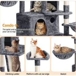 Yaheetech 76.5-in Tree With 3 Condos Cat Tree 14 Yaheetech 76.5-in Tree With 3 Condos Cat Tree -Cat Supplies 705086 PT3. AC SS1800 V1686153623