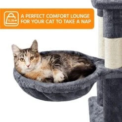 Yaheetech 82.5-in Multi-Level Tree Condo With 2 Foam Edge Perches Cat Tree -Cat Supplies 705110 PT2. AC SS1800 V1668545965
