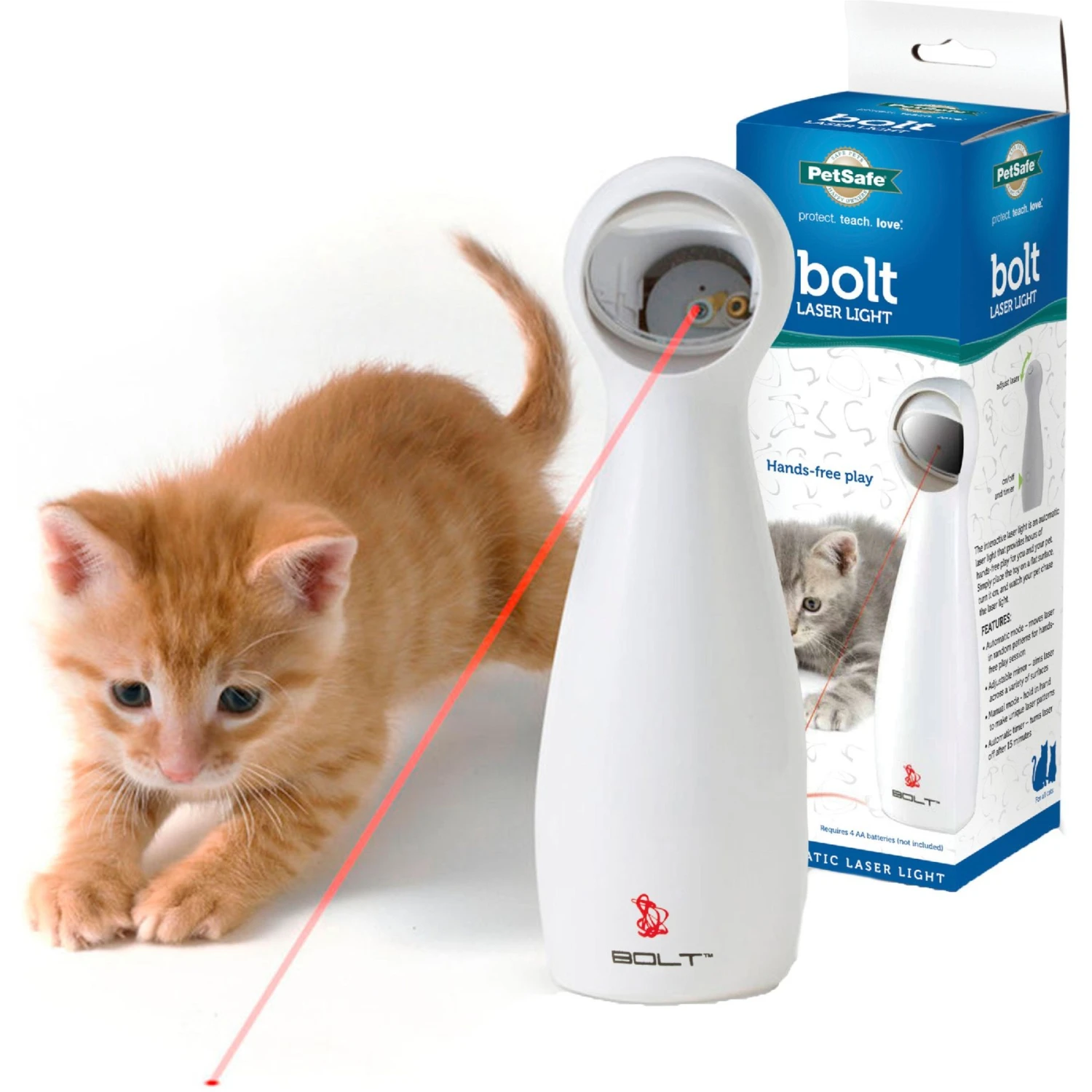 PetSafe Bolt Interactive Laser Cat Toy 3 PetSafe Bolt Interactive Laser Cat Toy