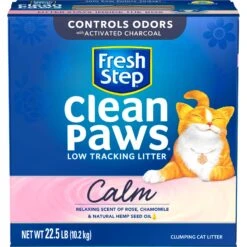 Fresh Step Clean Paws Calm Low Tracking Rose & Chamomile Scented Clumping Cat Litter 17 Fresh Step Clean Paws Calm Low Tracking Rose & Chamomile Scented Clumping Cat Litter -Cat Supplies 712422 PT6. AC SS1800 V1694464215