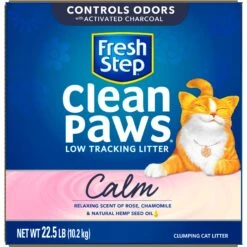 Fresh Step Clean Paws Calm Low Tracking Rose & Chamomile Scented Clumping Cat Litter 18 Fresh Step Clean Paws Calm Low Tracking Rose & Chamomile Scented Clumping Cat Litter -Cat Supplies 712422 PT7. AC SS1800 V1694457305