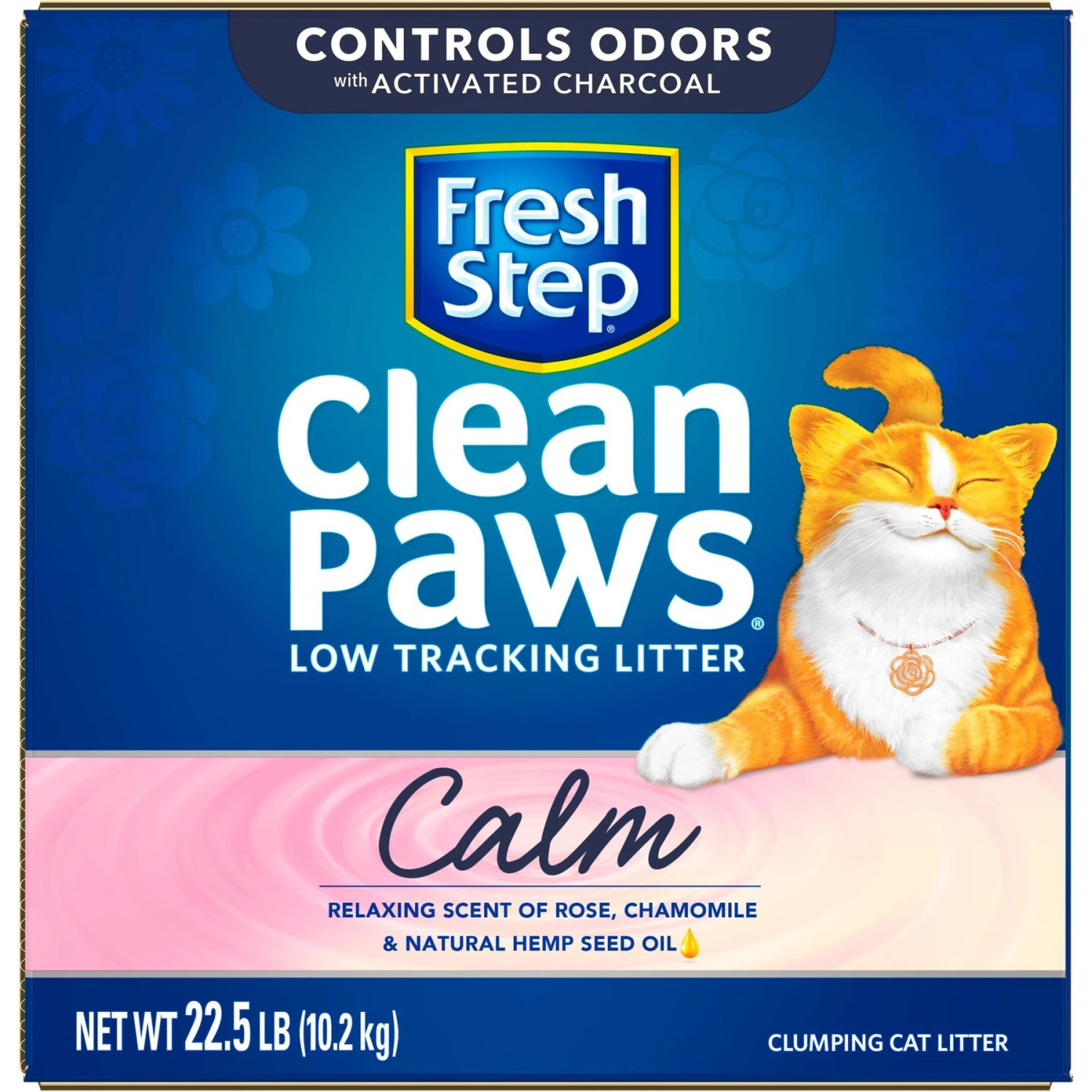 Fresh Step Clean Paws Calm Low Tracking Rose & Chamomile Scented Clumping Cat Litter 10 Fresh Step Clean Paws Calm Low Tracking Rose & Chamomile Scented Clumping Cat Litter - Image 8