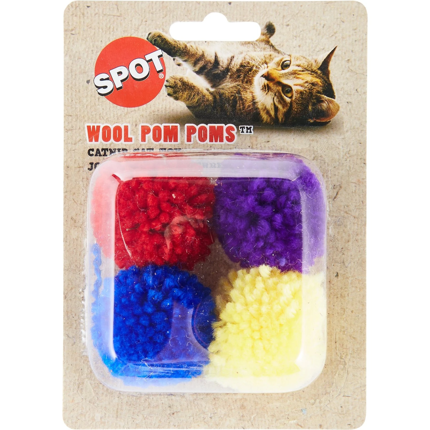 Ethical Pet Wool Pom Poms Cat Toy With Catnip 3 Ethical Pet Wool Pom Poms Cat Toy With Catnip