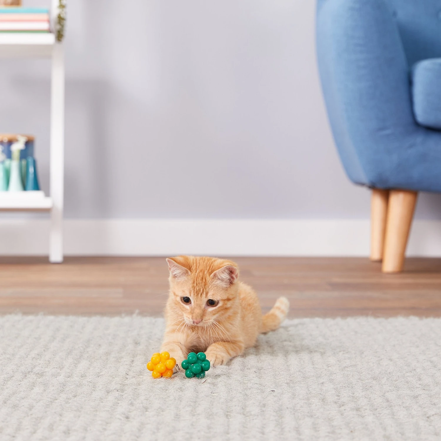 Ethical Pet Atomic Rubber Bouncing Ball Cat Toy 4 Ethical Pet Atomic Rubber Bouncing Ball Cat Toy - Image 2