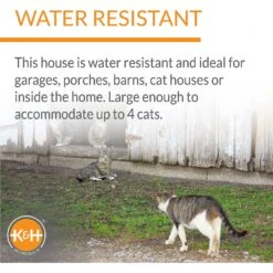 K&H Pet Products Outdoor Unheated Multi-Kitty A-Frame House 13 K&H Pet Products Outdoor Unheated Multi-Kitty A-Frame House -Cat Supplies 72244 PT4. AC SS1800 V1611772699