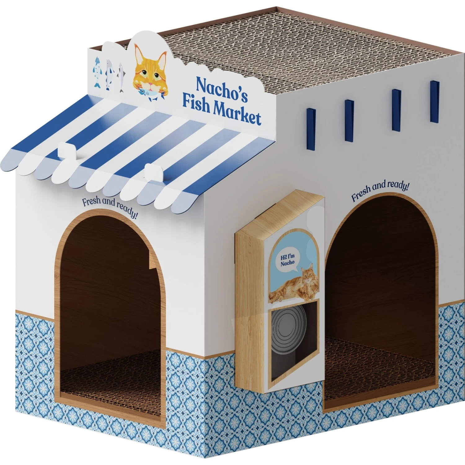 Made By Nacho Nacho's Fish Market Cat Toy, Multi-colored 3 Made By Nacho Nacho's Fish Market Cat Toy, Multi-colored