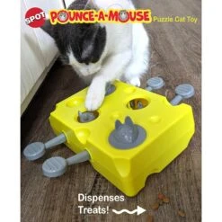 Ethical Pet Pounce A Mouse Treat Dispensing Cat Toy, Yellow 11 Ethical Pet Pounce A Mouse Treat Dispensing Cat Toy, Yellow -Cat Supplies 736558 PT4. AC SS1800 V1683292715