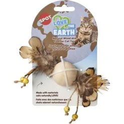 Ethical Pet Love The Earth Wood Feather Plush Cat Toy, Assorted 9 Ethical Pet Love The Earth Wood Feather Plush Cat Toy, Assorted -Cat Supplies 736574 PT2. AC SS1800 V1683226315