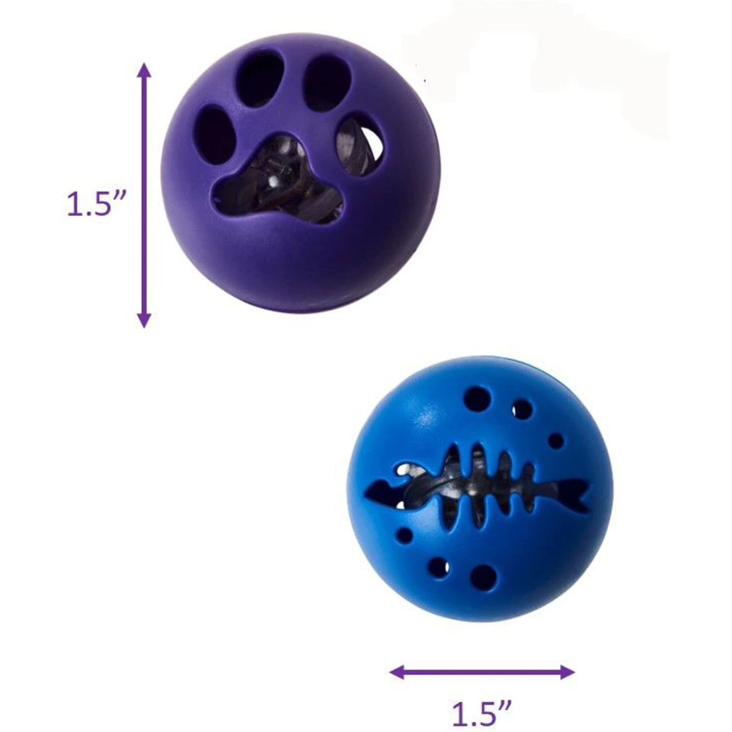 Ethical Pet Kitty Electronic Ball Cat Toy, Blue/Purple, 2 Count 7 Ethical Pet Kitty Electronic Ball Cat Toy, Blue/Purple, 2 Count - Image 5