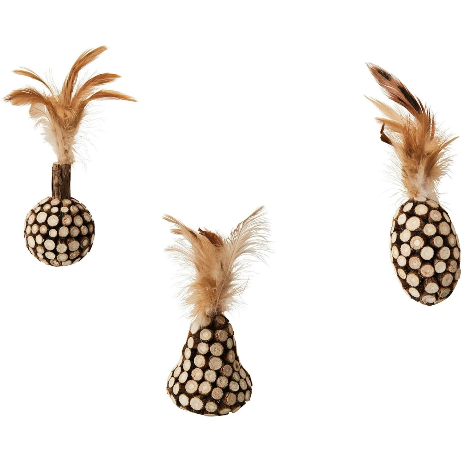 Ethical Pet Chunky Cat Chew Toy With Catnip, Assorted 3 Ethical Pet Chunky Cat Chew Toy With Catnip, Assorted