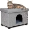 The BirdRock Home Decorative Cat & Dog House Ottoman, Brown 1 The BirdRock Home Decorative Cat & Dog House Ottoman, Brown -Cat Supplies 736942 MAIN. AC SS1800 V1670883067