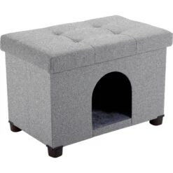 The BirdRock Home Decorative Cat & Dog House Ottoman, Brown 10 The BirdRock Home Decorative Cat & Dog House Ottoman, Brown -Cat Supplies 736942 PT2. AC SS1800 V1670944009