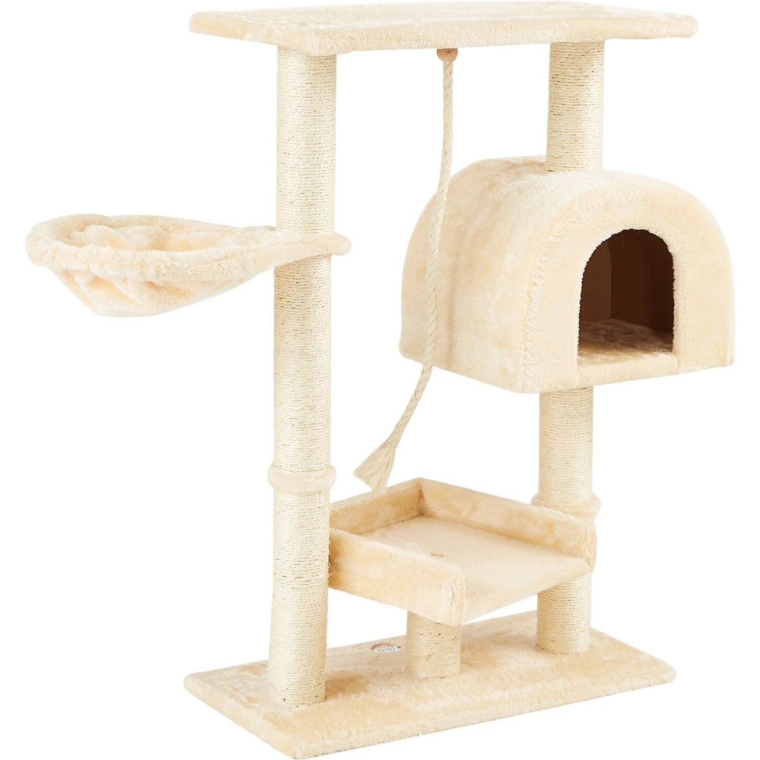 Go Pet Club 36-in Faux Fur Cat Tree & Condo 4 Go Pet Club 36-in Faux Fur Cat Tree & Condo - Image 2