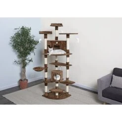 Go Pet Club 80-in Faux Fur Cat Tree & Condo