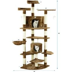 Go Pet Club 80-in Faux Fur Cat Tree & Condo 7 Go Pet Club 80-in Faux Fur Cat Tree & Condo -Cat Supplies 74012 PT3. AC SS1800 V1671226284