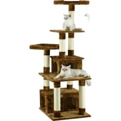 Go Pet Club 67-in Faux Fur Cat Tree & Condo -Cat Supplies 74018 PT2. AC SS1800 V1702056823