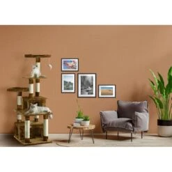 Go Pet Club 67-in Faux Fur Cat Tree & Condo -Cat Supplies 74018 PT3. AC SS1800 V1702056762