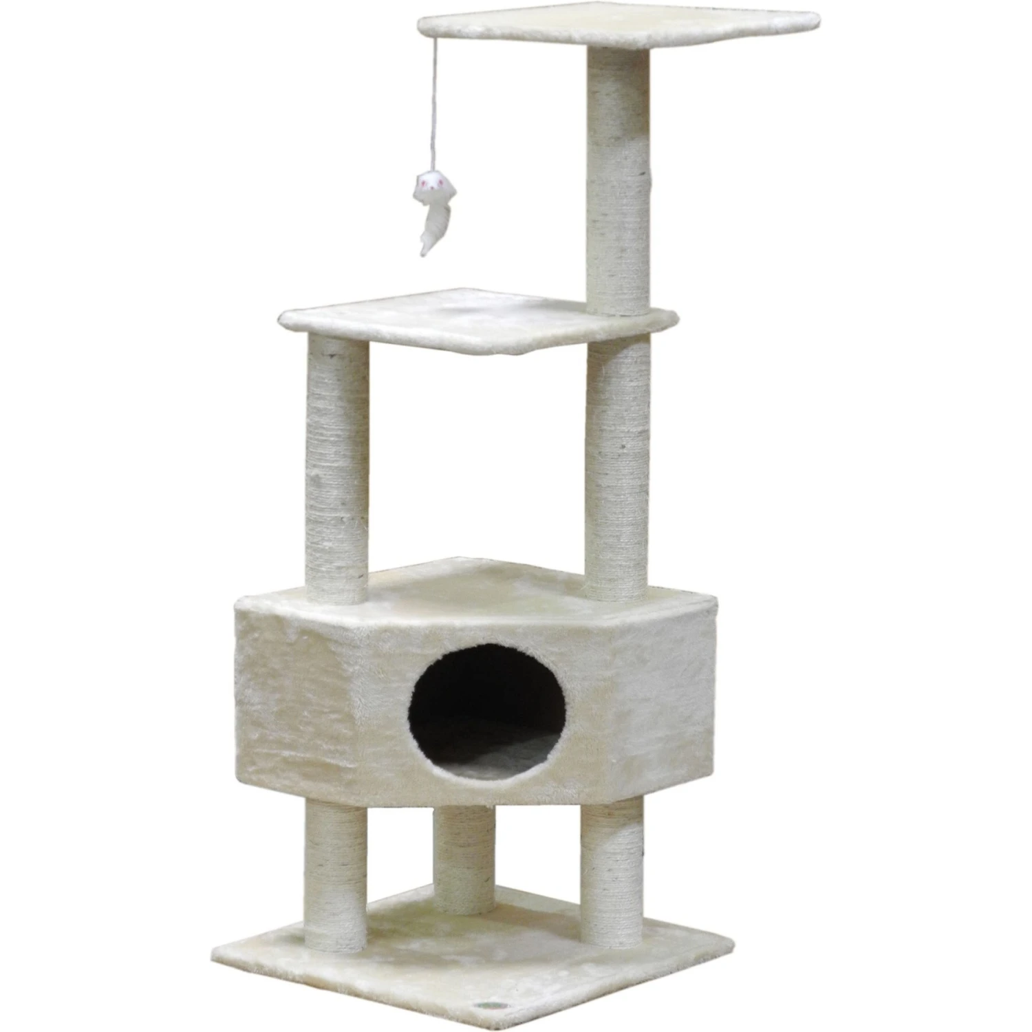Go Pet Club 51-in Faux Fur Cat Tree & Condo 6 Go Pet Club 51-in Faux Fur Cat Tree & Condo - Image 4