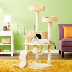 Go Pet Club 55-in Slide Cat Tree -Cat Supplies 74037 PT8. AC SS1800 V1504634843