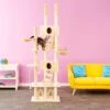 Go Pet Club 106-in Floor-to-Ceiling Faux Fur Cat Tree & Condo -Cat Supplies 74051 MAIN. AC SS1800 V1569621039