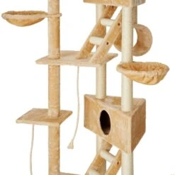 Go Pet Club 106-in Floor-to-Ceiling Faux Fur Cat Tree & Condo 9 Go Pet Club 106-in Floor-to-Ceiling Faux Fur Cat Tree & Condo -Cat Supplies 74051 PT2. AC SS1800 V1500384638