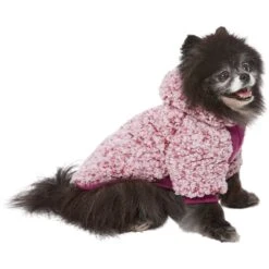 Frisco Textured Wubby 2-Tone Fleece Dog & Cat Hoodie -Cat Supplies 742406 PT2. AC SS1800 V1703194380