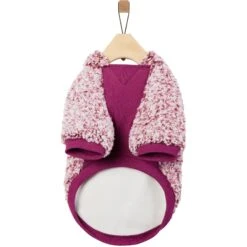 Frisco Textured Wubby 2-Tone Fleece Dog & Cat Hoodie -Cat Supplies 742406 PT4. AC SS1800 V1693234032