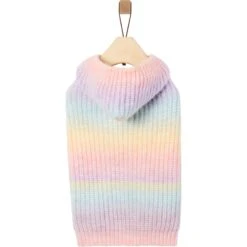 Frisco Soft Multi Stripe Ombre Dog & Cat Hooded Sweater -Cat Supplies 742838 PT3. AC SS1800 V1693233982