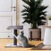 Cat Craft 2 Tier Plush Pedestal Cat Scratching Post & Platform Lounge With Hanging Cat Toy, Grey 2 Cat Craft 2 Tier Plush Pedestal Cat Scratching Post & Platform Lounge With Hanging Cat Toy, Grey -Cat Supplies 744686 MAIN. AC SS1800 V1689975312