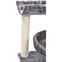 Cat Craft 3 Tier Plush Scratch & Lounge Cat Tree Habitat, Grey, Medium -Cat Supplies 744702 PT6. AC SS1800 V1689974246