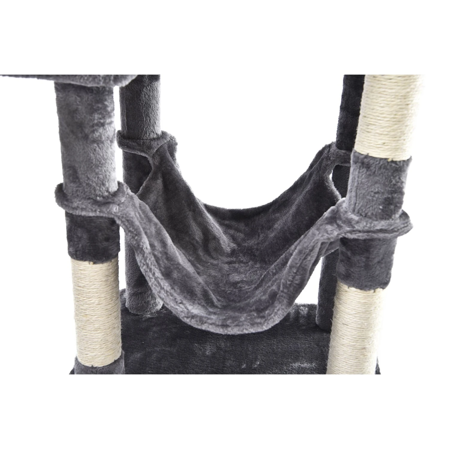 Cat Craft 7 Level Plush & Sisal Cat Activity Cat Tree Habitat, Gray, X-Large 8 Cat Craft 7 Level Plush & Sisal Cat Activity Cat Tree Habitat, Gray, X-Large - Image 6