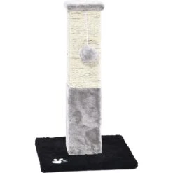 Cat Craft Plush & Sisal Square Cat Scratching Post With Plush Hanging Cat Toy, Gray/Natural, Small 12 Cat Craft Plush & Sisal Square Cat Scratching Post With Plush Hanging Cat Toy, Gray/Natural, Small -Cat Supplies 744750 PT3. AC SS1800 V1689975255
