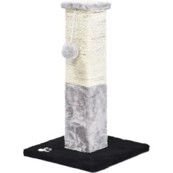 Cat Craft Plush & Sisal Square Cat Scratching Post With Plush Hanging Cat Toy, Gray/Natural, Small 15 Cat Craft Plush & Sisal Square Cat Scratching Post With Plush Hanging Cat Toy, Gray/Natural, Small -Cat Supplies 744750 PT6. AC SS1800 V1689974461