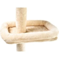 Cat Craft 4-Level Adjustable Climbing & Perch Cat Tree With Bolstered Cat Bed, Cream, X-Large -Cat Supplies 744830 PT4. AC SS1800 V1674080116