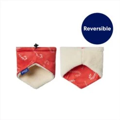 Frisco Reversible Candy Cane Cozy Knit Faux Fur Dog & Cat Pullover Bandana, 1 Count -Cat Supplies 745294 PT4. AC SS1800 V1695047183