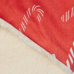 Frisco Reversible Candy Cane Cozy Knit Faux Fur Dog & Cat Pullover Bandana, 1 Count -Cat Supplies 745294 PT5. AC SS1800 V1694795535