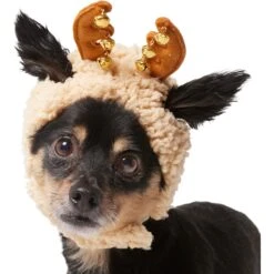 Frisco Sherpa Reindeer Dog & Cat Hat With Bells 11 Frisco Sherpa Reindeer Dog & Cat Hat With Bells -Cat Supplies 745646 PT2. AC SS1800 V1694800749